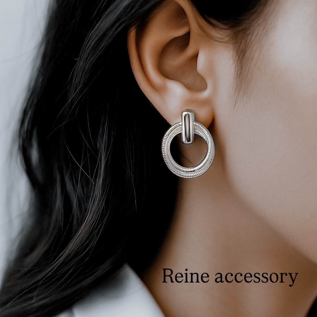 گوشواره ضد حساسیت طلایی و نقره‌ای